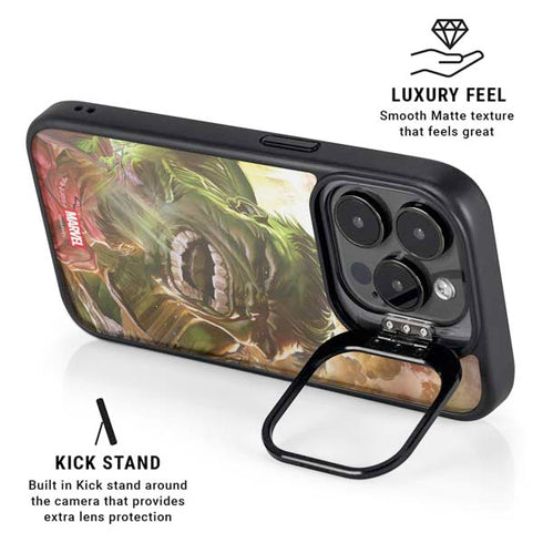 Marvel Hulk Savage Hulk iPhone 15 Pro Kickstand Case